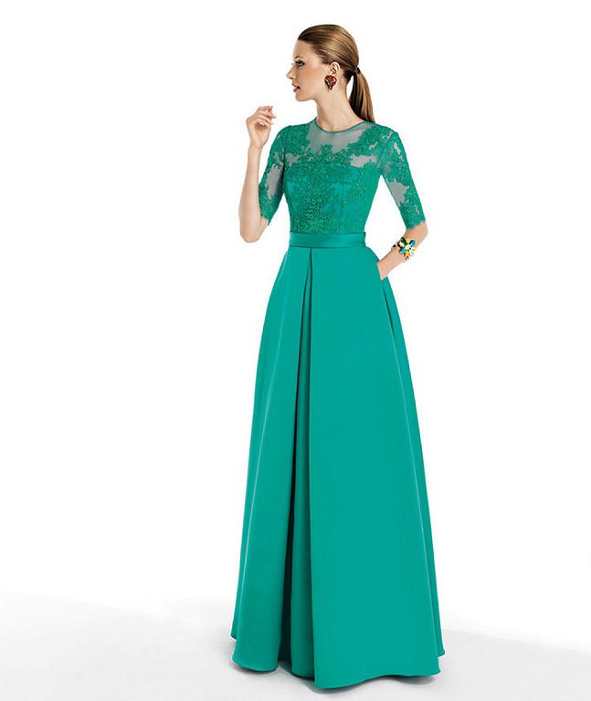 Vestido Longo de Renda Evangelico Verde.jpg